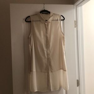 Ivory sleeveless tank